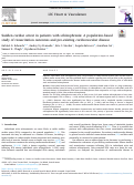 Cover page: Sudden cardiac arrest in patients with schizophrenia: A population-based study of resuscitation outcomes and pre-existing cardiovascular disease