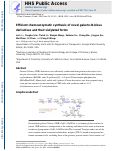 Cover page: Efficient chemoenzymatic synthesis of novel galacto- N -biose derivatives and their sialylated forms