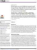 Cover page: Whole-genome and targeted sequencing of drug-resistant Mycobacterium tuberculosis on the iSeq100 and MiSeq: A performance, ease-of-use, and cost evaluation