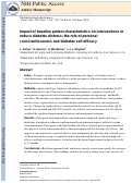 Cover page: Impact of baseline patient characteristics on interventions to reduce diabetes distress: the role of personal conscientiousness and diabetes self‐efficacy