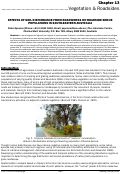 Cover page: EFFECTS OF SOIL DISTURBANCE FROM ROADWORKS ON ROADSIDE SHRUB POPULATIONS IN SOUTH-EASTERN AUSTRALIA