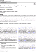 Cover page: Vertebral anomalies in a natural population of Taricha granulosa (Caudata: Salamandridae)