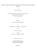 Cover page: Analysis of Spectral Clustering and the Lasso under Nonstandard Statistical Models