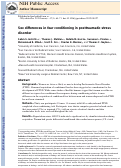 Cover page: Sex differences in fear conditioning in posttraumatic stress disorder