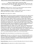 Cover page: Safety of Vaccines Used for Routine Immunization of US Children: A Systematic Review