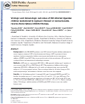 Cover page: Virologic and Immunologic Outcomes of HIV-Infected Ugandan Children Randomized to Lopinavir/Ritonavir or Nonnucleoside Reverse Transcriptase Inhibitor Therapy