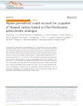 Cover page: Alpine permafrost could account for a quarter of thawed carbon based on Plio-Pleistocene paleoclimate analogue