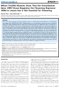 Cover page: Wheat TILLING Mutants Show That the Vernalization Gene VRN1 Down-Regulates the Flowering Repressor VRN2 in Leaves but Is Not Essential for Flowering