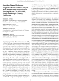 Cover page: Another Trans-Holocene Sequence from Diablo Canyon: New Faunal and Radiocarbon Findings from CA-SLO-585, San Luis Obispo County, California