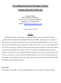 Cover page: On Limiting the Retained Mortgage Portfolios of Fannie Mae and Freddie Mac