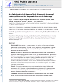 Cover page: Are Pathologists Self-Aware of Their Diagnostic Accuracy? Metacognition and the Diagnostic Process in Pathology