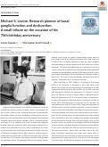 Cover page: Michael S. Levine: Research pioneer of basal ganglia function and dysfunction. A small tribute on the occasion of his 75th birthday anniversary