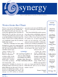 Cover page of synergy, Fall 2002