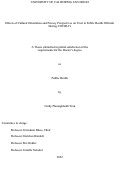 Cover page: Effects of Cultural Orientation and Privacy Perspectives on Trust in Public Health Officials During COVID-19