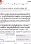 Cover page: HIV Maintains an Evolving and Dispersed Population in Multiple Tissues during Suppressive Combined Antiretroviral Therapy in Individuals with Cancer