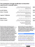 Cover page: The contribution of image minification to discomfort experienced in wearable optics.