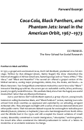 Cover page: Excerpt from Coca-Cola, Black Panthers, Phantom Jets: Israel in the American Orbit, 1967–1973