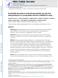 Cover page: Residential proximity to agricultural pesticide use and risk-taking behaviors in young adults from the CHAMACOS study