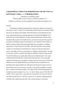 Cover page: Combined effects of short-term rainfall patterns and soil texture on nitrogen cycling -- A Modeling Analysis