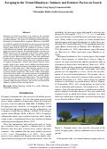 Cover page: Foraging in the Virtual Himalayas: Intrinsic and Extrinsic Factors in Search