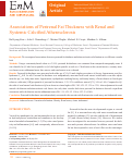 Cover page: Associations of Perirenal Fat Thickness with Renal and Systemic Calcified Atherosclerosis