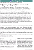 Cover page: Endogenous circadian regulation of carbon dioxide exchange in terrestrial ecosystems