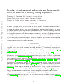 Cover page: Bayesian co-estimation of selfing rate and locus-specific mutation rates for a partially selfing population