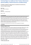 Cover page: Technical Report on California State Teachers Retirement System Building:  UFAD Performance and Blinds Study