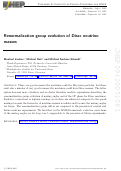 Cover page: Renormalization group evolution of Dirac neutrino masses