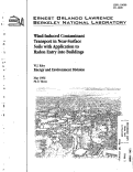 Cover page: Wind-induced Contaminant Transport in Near-surface Soils with Application to Radon Entry into Buildings