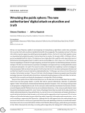 Cover page: Wrecking the public sphere: The new authoritarians’ digital attack on pluralism and truth