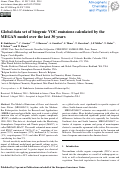 Cover page: Comparing three vegetation monoterpene emission models to measured gas concentrations with a model of meteorology, air chemistry and chemical transport