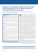 Cover page: Wearables for the Bladder: Stakeholder Perspectives on Moving Multiple Sclerosis Bladder Dysfunction Interventions Into the 21st Century.