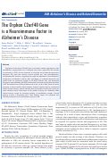 Cover page: The Orphan C2orf40 Gene is a Neuroimmune Factor in Alzheimer's Disease.