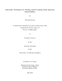 Cover page: Systematic Techniques for Finding and Preventing Script Injection Vulnerabilities