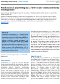 Cover page: Porokeratosis ptychotropica: a rare variant that is commonly misdiagnosed