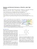 Cover page: Structure and Electrical Performance of Na2C6O6 under High Pressure
