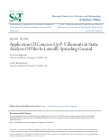 Cover page: Application of concave up p-y elements in static analysis of piles in laterally spreading ground.