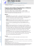 Cover page: Frequency and correlates of sleep disturbance in methadone and buprenorphine-maintained patients