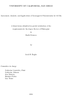 Cover page: Assessment, analysis, and applications of geomagnetic paleointensity for 0-2 Ma