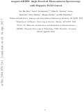 Cover page: magnetoARPES: Angle Resolved Photoemission Spectroscopy with magnetic field control