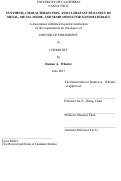 Cover page: Synthesis, Characterization, and Ultrafast Dynamics of Metal, Metal Oxide, and Semiconductor Nanomaterials