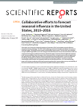 Cover page: Collaborative efforts to forecast seasonal influenza in the United States, 2015–2016