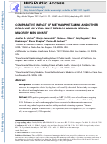 Cover page: Comparative impact of methamphetamine and other drug use on viral suppression among sexual minority men on antiretroviral therapy