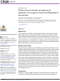 Cover page: Public versus internal conceptions of addiction: An analysis of internal Philip Morris documents