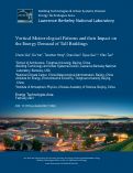 Cover page: Vertical meteorological patterns and their impact on the energy demand of tall buildings