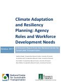 Cover page: Climate Adaptation and Resiliency Planning: Agency Roles and Workforce Development Needs