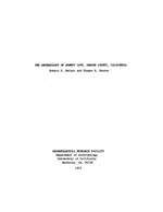 Cover page: The Archaeology of Bamert Cave, Amador County, California