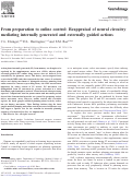 Cover page: From preparation to online control: Reappraisal of neural circuitry mediating internally generated and externally guided actions