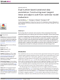 Cover page: Dual number-based variational data assimilation: Constructing exact tangent linear and adjoint code from nonlinear model evaluations.